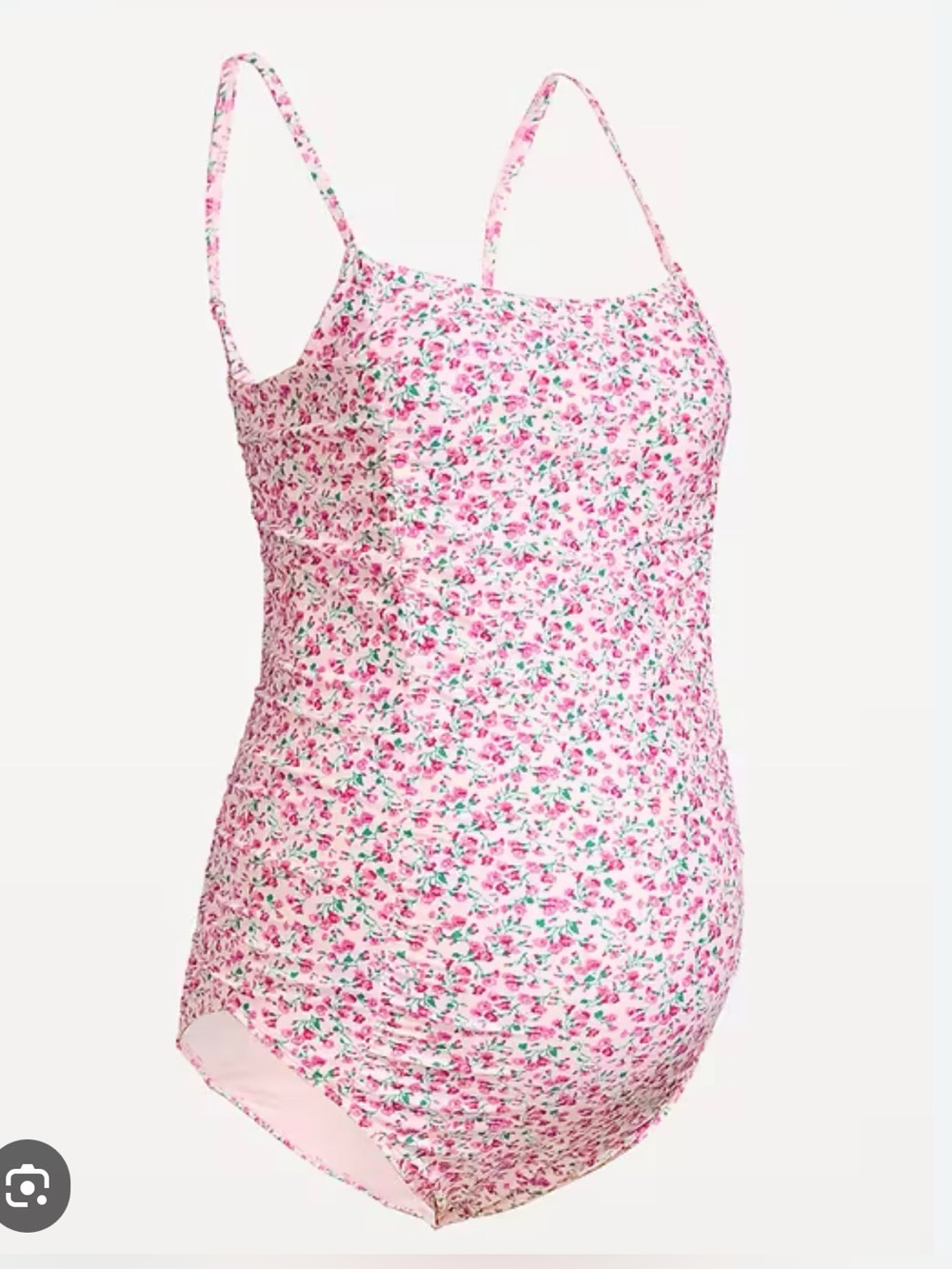 Maternity Ruched One-Piece Swimsuit NWT